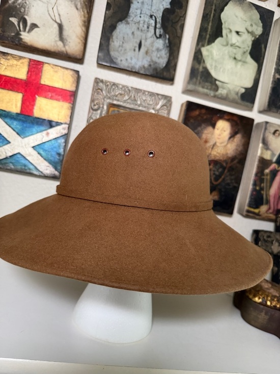 Helen‎ Kaminski Brown Wool Felt Wide Brim Hat main image 8